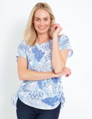 לגאסוס - לקנות מחו"ל בשפה שלך בגדי גברים  Mens Rivers Ss Ruched Side Tee | Clothing Tops T-Shirts