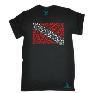 Dive Flag MENS Open Water T-SHIRT tee birthday gift top funny Scuba Diving tank