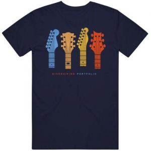 Diversified Portfolio Classic Guitar Player T Shirt