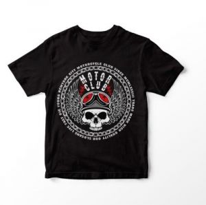 Winged Angelic Skull Motor Skull Quote Skeleton Men&#039;s T-Shirt Clothing