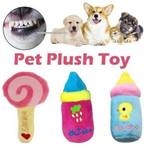 Dog Toys Sounding Plush Pet Toys Stuffed Squeaking Creative Fun Cat Plush Toy :