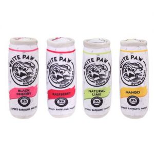 לגאסוס - לקנות מחו"ל בשפה שלך צעצועים NEW 4-Pack Flavors White Dog Paw Seltzer PlushToy Fun Novelty Alcohol Squeakers
