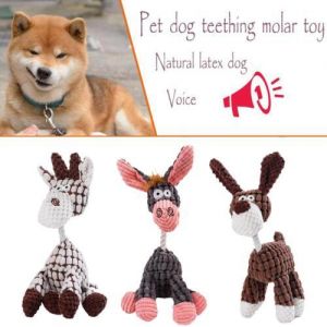 Dog Toy Play Funny Pet Puppy Chew Squeaker Squeaky Toys Sound Plush Clean N5Z1