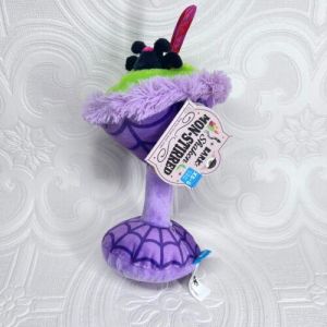 Bark Box Halloween Shaken Mon-Stirred Drink Monster Cocktail Plush Dog Toy XS-S