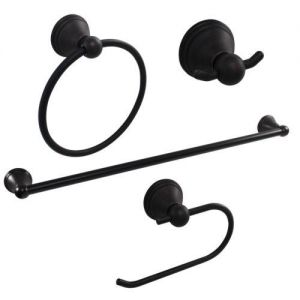 Classic 4 Piece Bathroom Hardware Accessories Set Modern Oil Rubbed Bronze