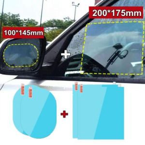 לגאסוס - לקנות מחו"ל בשפה שלך אביזרים לרכב 4PCS Rainproof Car Rearview Mirror Sticker Anti-fog Film Rain Shield Accessories