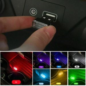 3 pcs Lamp Bulb Accessories LED USB Car Interior Neon Atmosphere Ambient Light