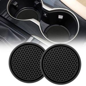 2-Pack Universal Car Auto Cup Holder Anti-Slip Insert Coaster Black Accessories