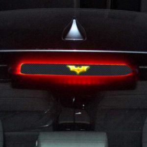 Auto Car Accessories Carbon Fiber Sticker Brake Tail Light Decal Decor Black