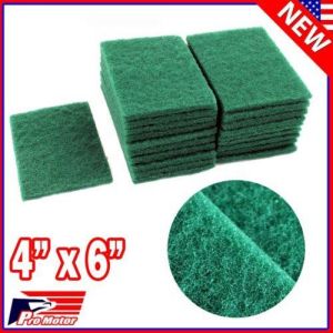 Lot 10 - 40pcs Scouring Pads Medium Duty Home Kitchen Auto Scour Scrub Cleaning