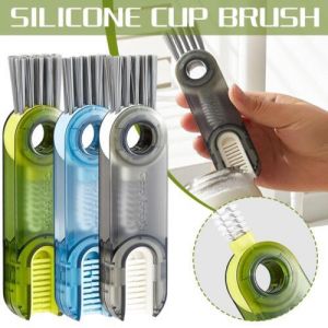 3 IN 1 Multi Functional Silicone Cup Brush Household Rotary Cleaning Brush  H3U8