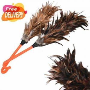 לגאסוס - לקנות מחו"ל בשפה שלך ניקיון ביתי  Big Ostrich Feather Duster Brush Wood Handle Household Furniture Cleaning Tool