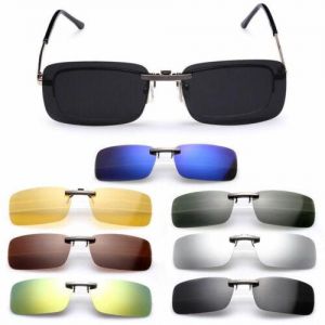 Polarized Sunglasses Clip On Driving Glasses Day Night Vision Lens Holiday UV400