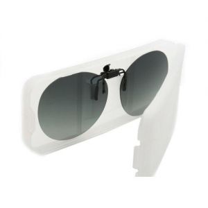 Men Women Round Clip On Sunglasses Polarized Night Vision UV400 Driving Glasses