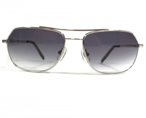 Morgenthal Frederics Sunglasses STEALTH 60 Silver Square Frames w/ Purple Lenses