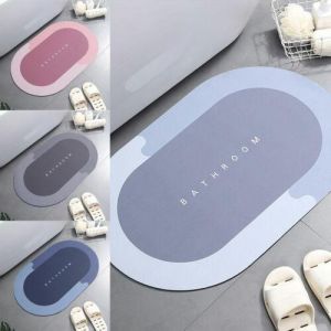 Super Absorbent Non-Slip Carpet Bathroom Floor Shower Carpet Soft Washable Mat