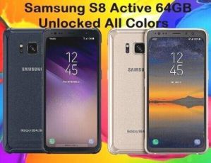 Samsung Galaxy S8 Active SM-G892A - 64GB (GSM Unlocked) Gray Gold Blue