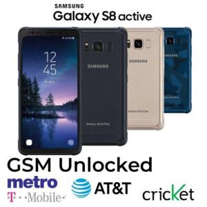 Samsung Galaxy S8 Active SM-G892 64GB (GSM Unlocked) Gray Gold Blue Smartphone