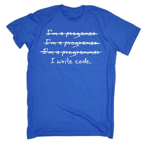לגאסוס - לקנות מחו"ל בשפה שלך בגדי גברים  I Write Code MENS T-SHIRT tee birthday programmer geek nerd IT coder funny gift