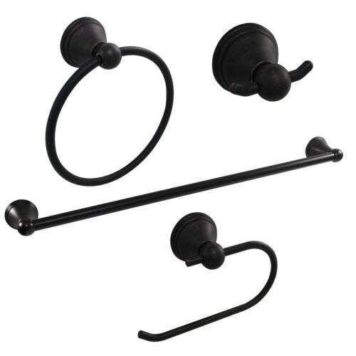 לגאסוס - לקנות מחו"ל בשפה שלך אביזרי אמבטיה 4 Piece Bathroom Hardware Accessories Set with 24" Towel Bar - Oil Rubbed Bronze