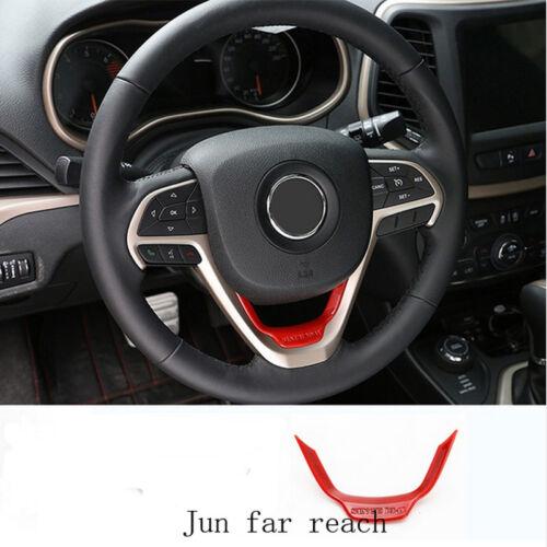 לגאסוס - לקנות מחו"ל בשפה שלך אביזרים לרכב Car Inner Accessories Red Steering Wheel Trim fits Jeep Cherokee Grand Cherokee