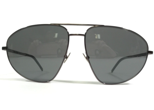 לגאסוס - לקנות מחו"ל בשפה שלך משקפי שמש  Saint Laurent Sunglasses SL211 003 Silver Square Frames with Gray Lenses
